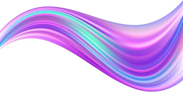 Wavy Background Effective Multicolored Waves — Stock Vector