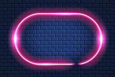 Tuğla duvar için bir casino, Dükkanı, kulüp ya da bar dekorasyon tabela Neon çerçeve