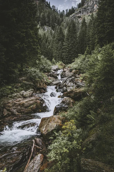 Saent Водопад Trentino Alto Adige Италия — стоковое фото