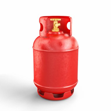 3D işleme görüntü klasik gaz silindir