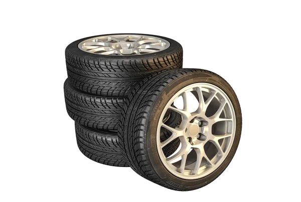 Imagen Neumáticos Coche Utilizados —  Fotos de Stock