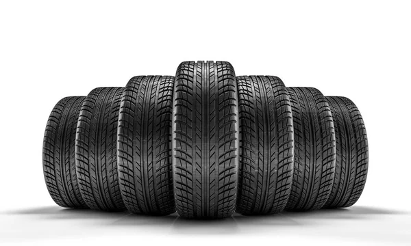 Image Unused Car Tires — Stock Photo, Image