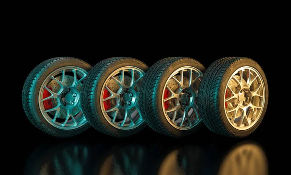 Image Unused Car Tires — Stock Photo, Image