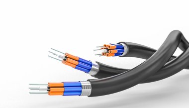 Klasik fiber optik arka plan 3D render