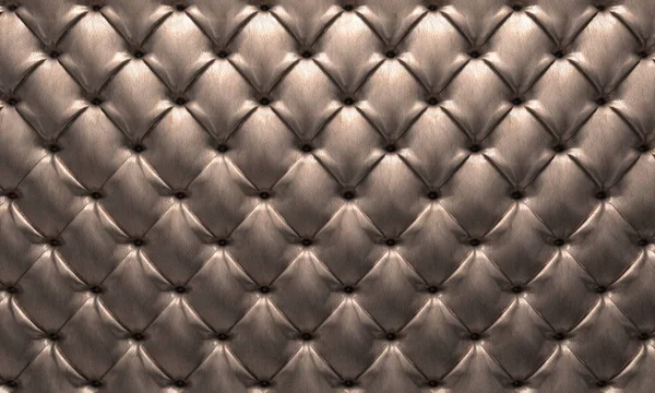 Leather Tufted Background Rendering Image — Stock Photo, Image