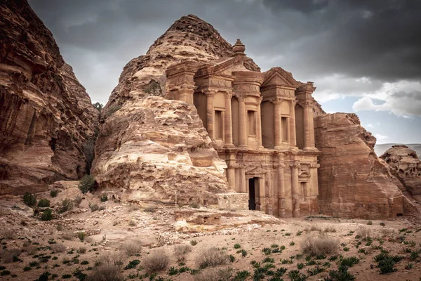 Monasterio en Petra — Foto de Stock