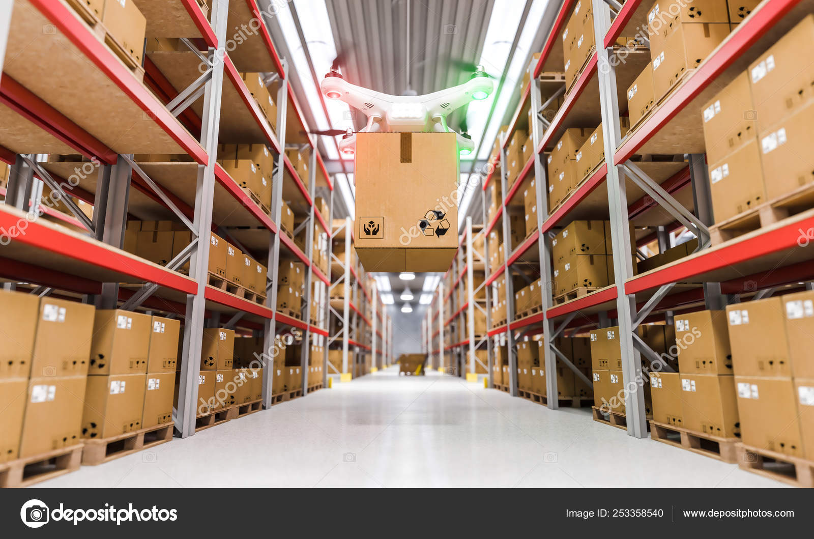 Almacén Drones Para Logistica Caja Misteriosa Drones Para La