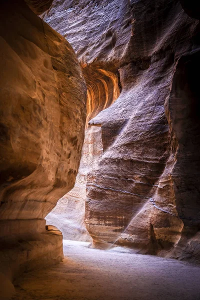 Petra canyon upplevelse — Stockfoto