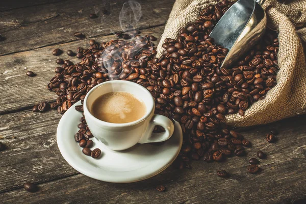 Kaffee-Hintergrund — Stockfoto