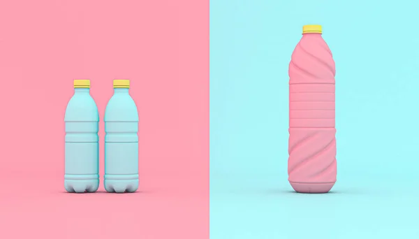 风格化塑料瓶 — 图库照片