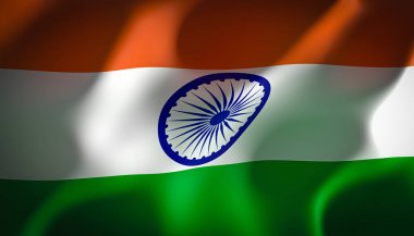 hindistan bayrağı görüntü render