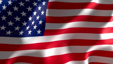 amerika bayrağı bir abd devlet görüntü render