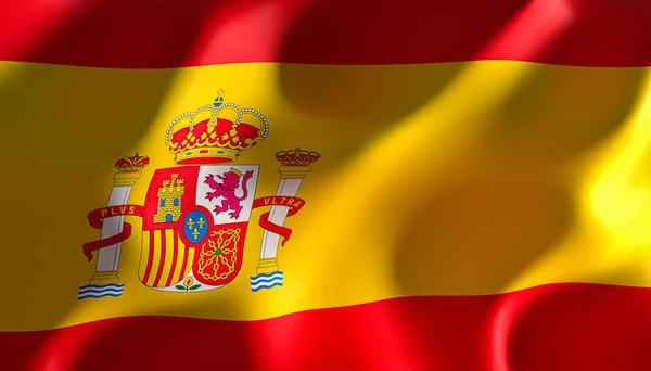 Imagen representación de una bandera de España —  Fotos de Stock