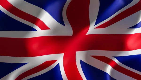 Image render of a flag of great britain — Stock Photo, Image