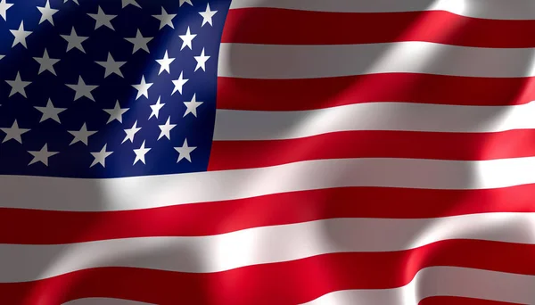 Image rendering of a united states of america flag — Stock Photo, Image