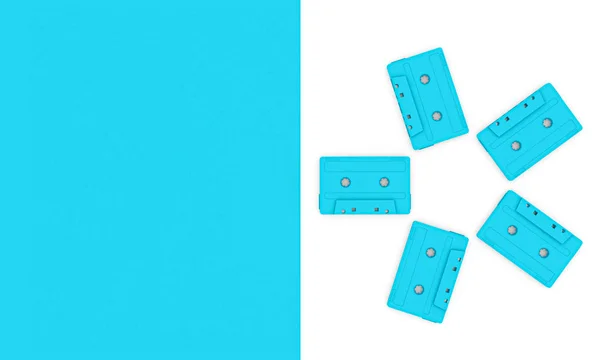 3D Render tło grupy archiwalne kaset — Zdjęcie stockowe