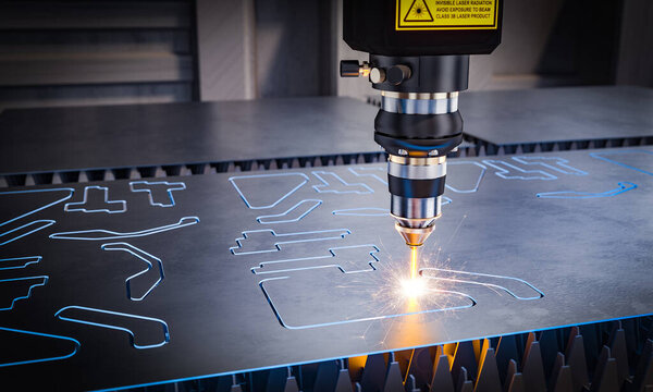 cnc laser machinery for metal cutting. 