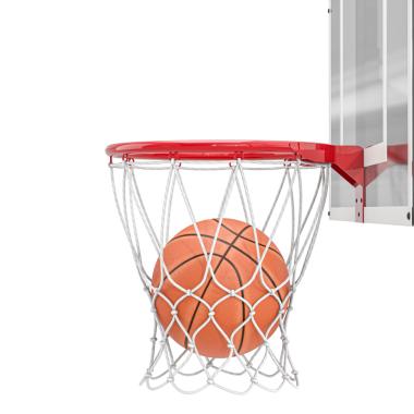 Basketball 3d transparent background perfect shot
