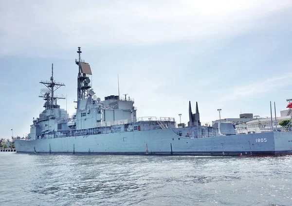 Kaohsiung Taiwan May 2018 Vessel Republic China Navy Anchored Port — Stock Photo, Image