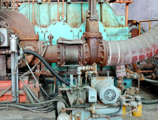 Verouderde Vintage Industriële Apparatuur Niet Langer Ons — Stockfoto