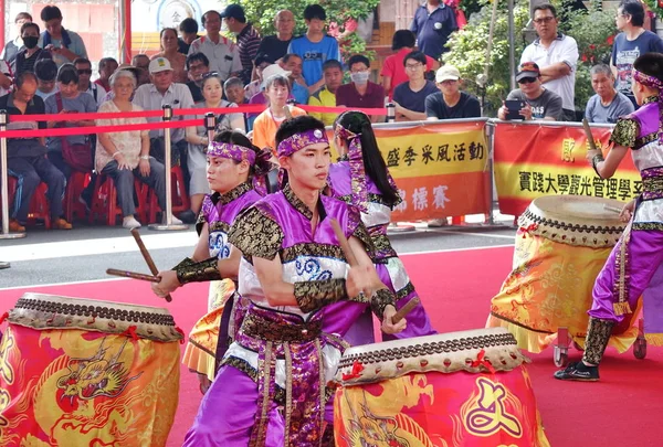 Taiwan Groupe de percussions étudiantes — Photo