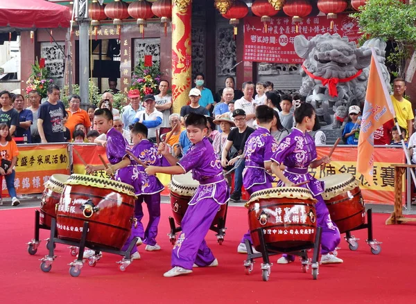 Taiwan Groupe de percussions étudiantes — Photo