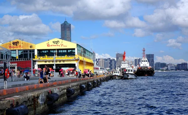 Banánový přístav v přístavu Kaohsiung — Stock fotografie