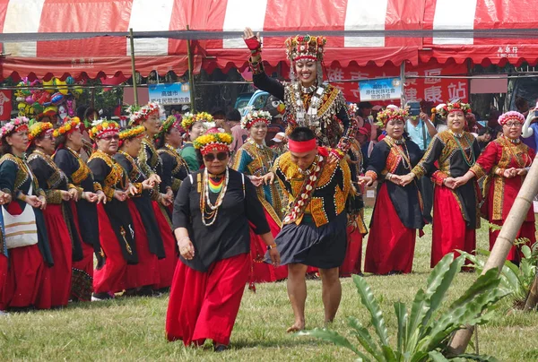 대만 루카이 족의 수확 축제 — 스톡 사진
