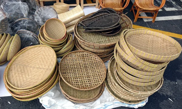 Handmade Baskets and Trays — Stock Photo, Image