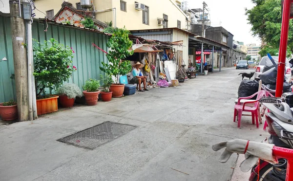 Kaohsiung Taiwan Juillet 2017 Une Ruelle Tranquille Dans Des Quartiers — Photo