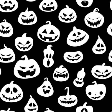 Halloween pumpkins ile Seamless Modeli