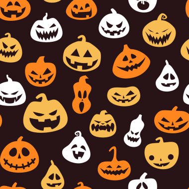 Halloween pumpkins ile Seamless Modeli