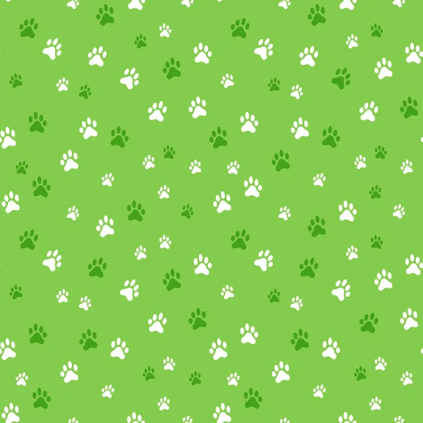 Vector seamless pattern with dog footprints. Dogs paw track. Seamless pattern pets paws