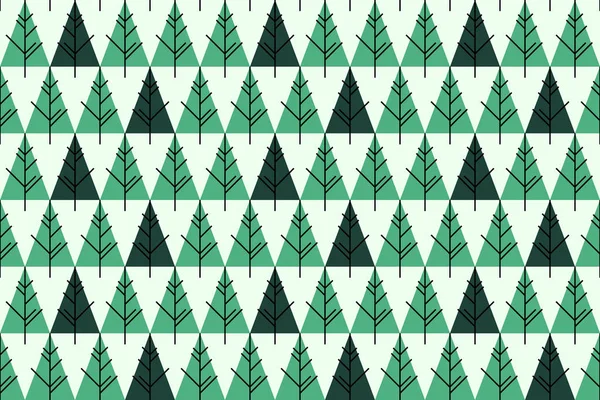 Abstracte Kerst Bomen Naadloze Patroon Patroon Van Stof Webachtergrond Enz — Stockvector