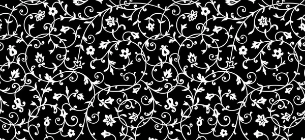 Vintage Blumenmuster Reiche Ornamente Muster Alten Stil Für Tapeten Textilien — Stockvektor