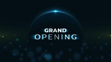 Hareket etkisi ile soyut Sunrise Dark Arka Plan Grand Açılış metni