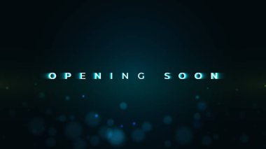 Hareket efekti ile Koyu Arka Plan'da Yakında Metin Açma