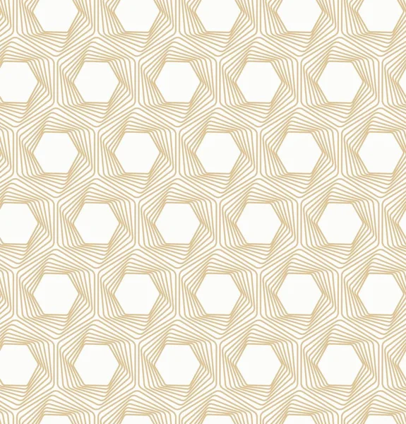 ベクトルシームレスな白と金の背景。錯視線パターン — ストックベクタ