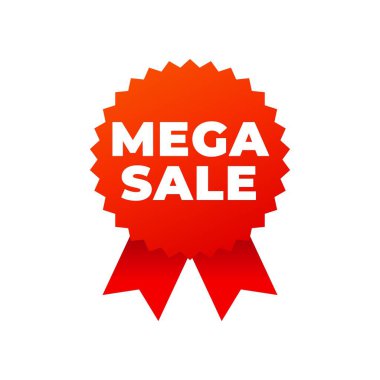 Beyaz arka planda kırmızı ödül madalya sembolü