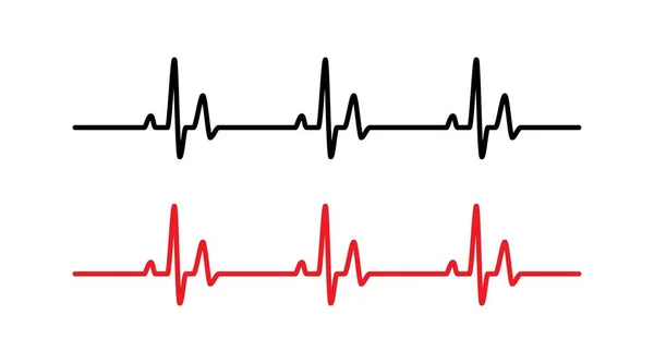 Ligne de rythme cardiaque — Image vectorielle