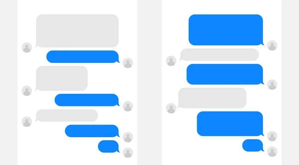 Message bulles de parole modèle chat — Image vectorielle