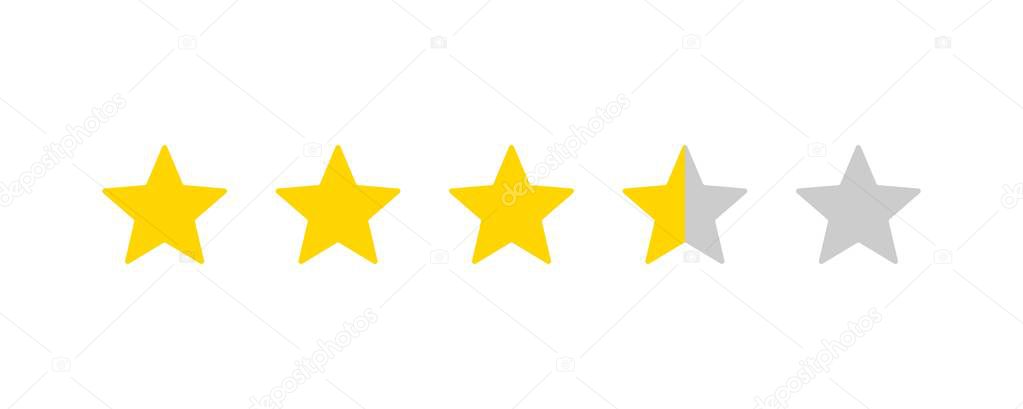 Five stars customer product rating review