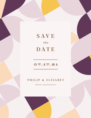 Tarihi Kaydet şablonu modern. Modern tasarım