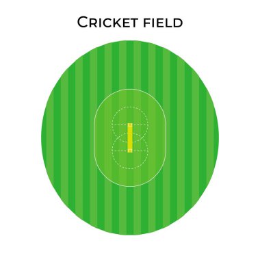 Gerçek oranlarda Kriket Sahası, kriket stadyumu