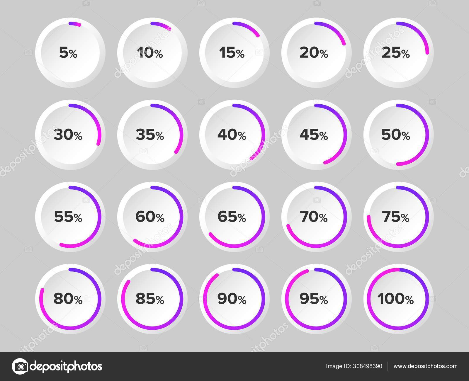 Set of circle diagrams for infographics Stock Vector Image by ©Greeek ...