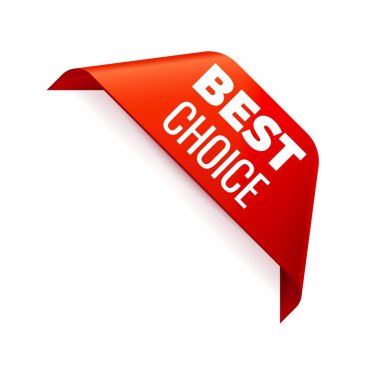 Kırmızı Vektör köşe Şeridi