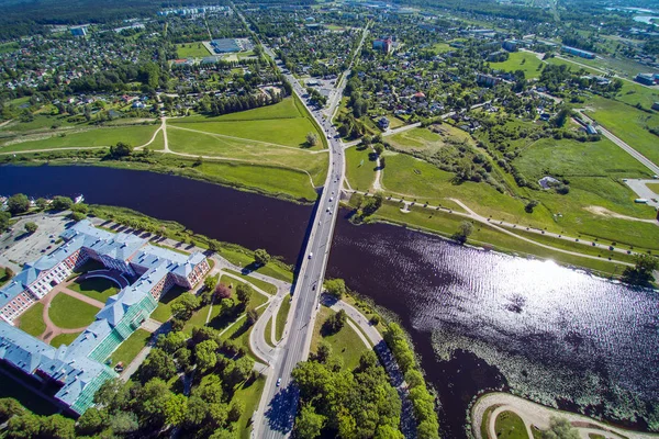 Malerischer Blick Auf Die Burg Jelgava Und Umgebung Lettland — Stockfoto