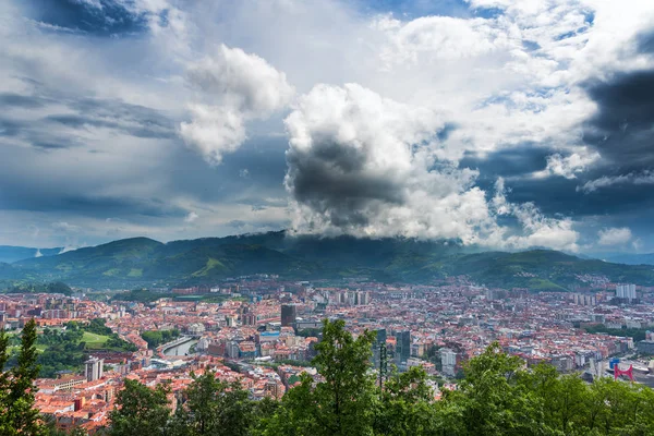 Vue Panoramique Bilbao Skyline Espagne — Photo