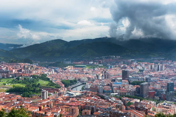 Vue Panoramique Bilbao Skyline Espagne — Photo