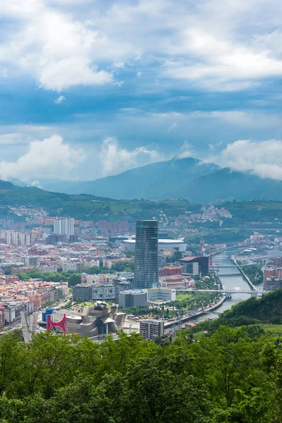 Vue Panoramique Bilbao Skyline Espagne — Photo